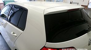 Scheibentönung VW Golf 7 - 15% Lichtdurchläßigkeit, 85% Verdunklung